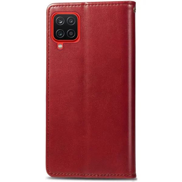 Кожаный чехол-книжка GETMAN Gallant (PU) для Samsung Galaxy A12 / M12 — Красный — фото 2