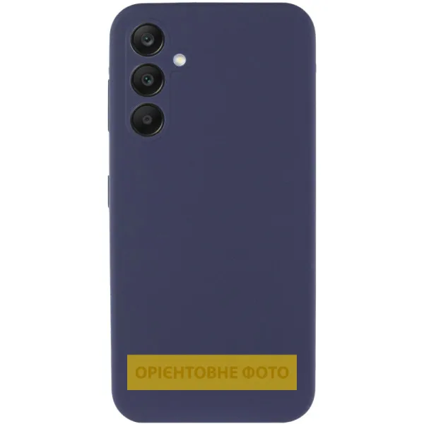 Чехол Silicone Cover Lakshmi Full Camera (AAA) для Samsung Galaxy A12 — Темно-синий — фото 2 Чехол Silicone Cover Lakshmi Full Camera (AAA) для Samsung Galaxy A12 — Темно-синий — фото 2
