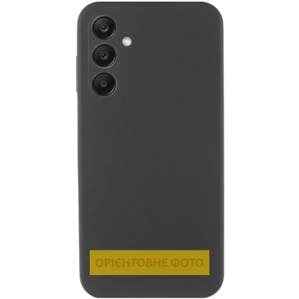 Чохол Silicone Cover Lakshmi Full Camera (AAA) для Samsung Galaxy A12 — Чорний — фото 2