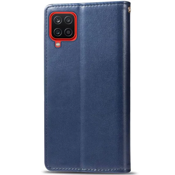 Кожаный чехол-книжка GETMAN Gallant (PU) для Samsung Galaxy A12 / M12 — Синий — фото 2 Кожаный чехол-книжка GETMAN Gallant (PU) для Samsung Galaxy A12 / M12 — Синий — фото 2
