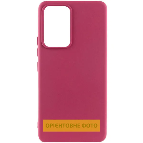 Чехол Silicone Cover Lakshmi Full Camera (AAA) для Samsung Galaxy A12 — Бордовый — фото 1