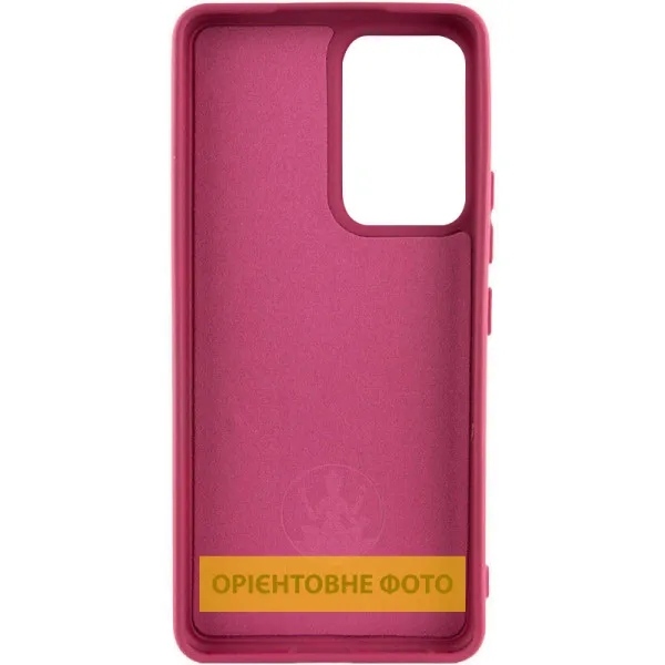 Чехол Silicone Cover Lakshmi Full Camera (AAA) для Samsung Galaxy A12 — Бордовый — фото 2
