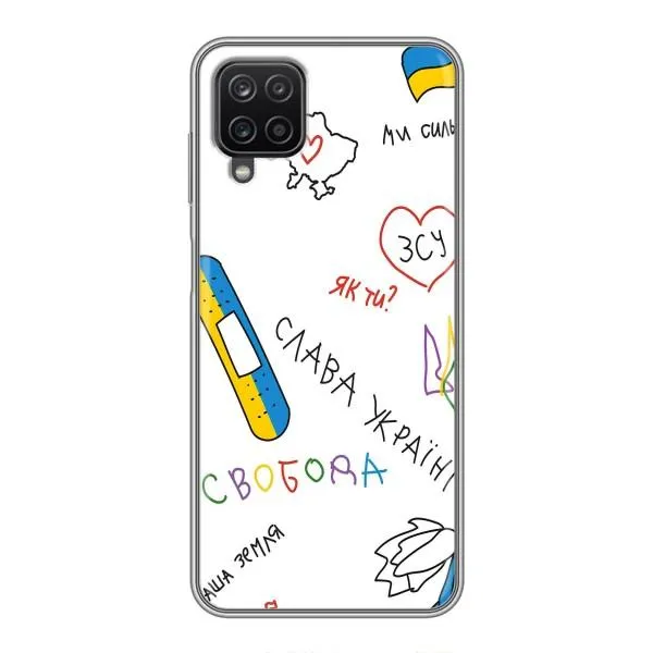Чехол с принтом «Стикер» для Samsung Galaxy A12