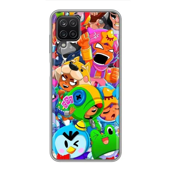 Чехол с принтом «Герои Бравл Старс» для Samsung Galaxy A12