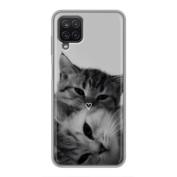 Чехол с принтом «Пара котов» для Samsung Galaxy A12 Чехол с принтом «Пара котов» для Samsung Galaxy A12
