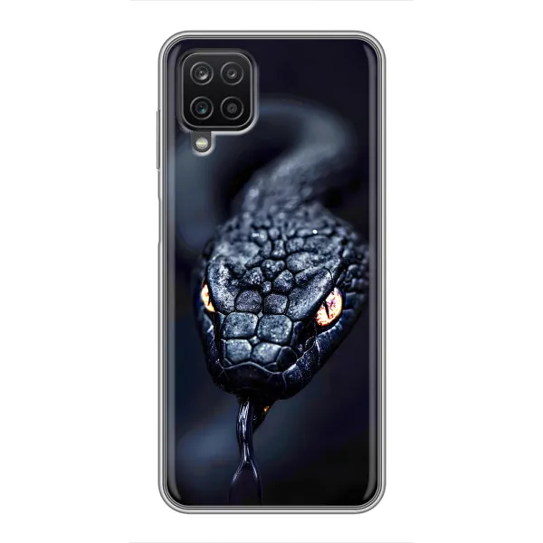 Чехол с принтом «Черная змея» для Samsung Galaxy A12
