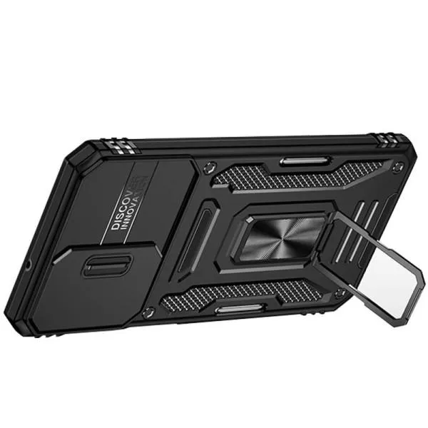 Ударостійкий чохол Camshield Army Ring для Samsung Galaxy A13 4G / A04s — Чорний — фото 2