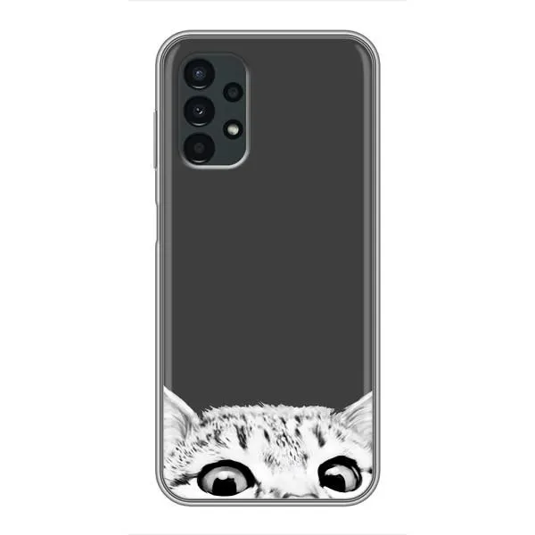 Чохол з принтом «Виглядає котик» для Samsung Galaxy A13 (4G)