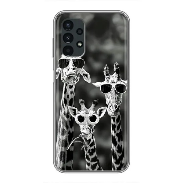 Чехол с принтом «Жирафы в очках» для Samsung Galaxy A13 (4G)