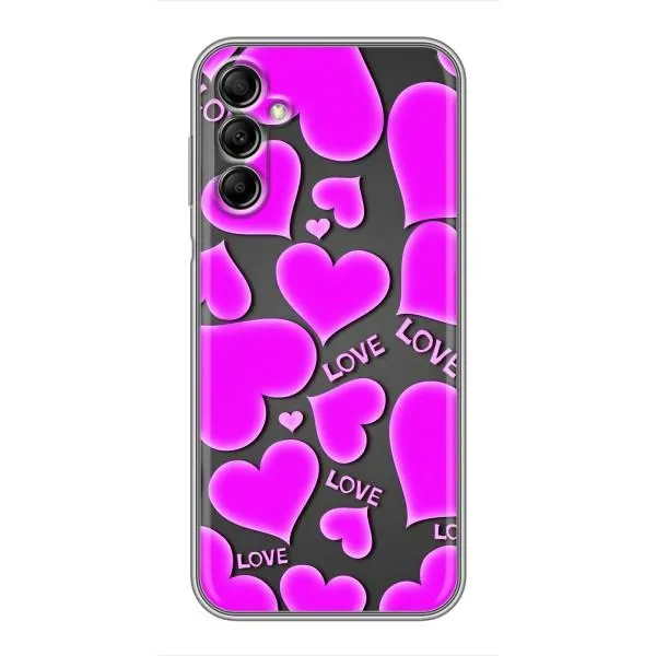 Чехол с принтом «Pink hearts» для Samsung Galaxy A14 5G