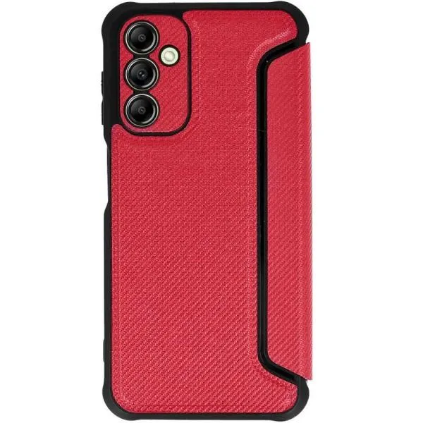 Шкіряний чохол-книжка GETMAN Razor (PU) для Samsung Galaxy A15 4G/5G / M15 5G — Червоний — фото 2