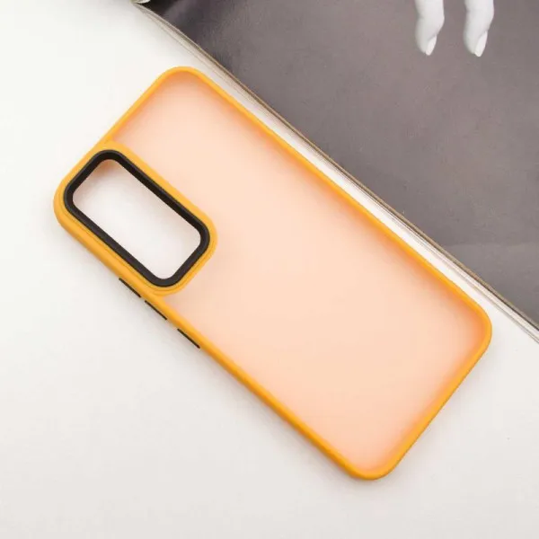Чохол TPU+PC Lyon Frosted для Samsung Galaxy A15 4G/5G / M15 5G — Помаранчевий — фото 2 Чохол TPU+PC Lyon Frosted для Samsung Galaxy A15 4G/5G / M15 5G — Помаранчевий — фото 2