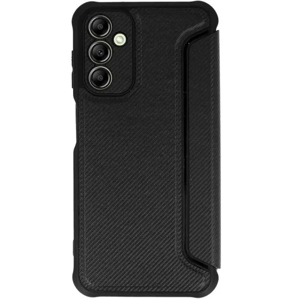 Шкіряний чохол-книжка GETMAN Razor (PU) для Samsung Galaxy A15 4G/5G / M15 5G — Чорний — фото 2 Шкіряний чохол-книжка GETMAN Razor (PU) для Samsung Galaxy A15 4G/5G / M15 5G — Чорний — фото 2