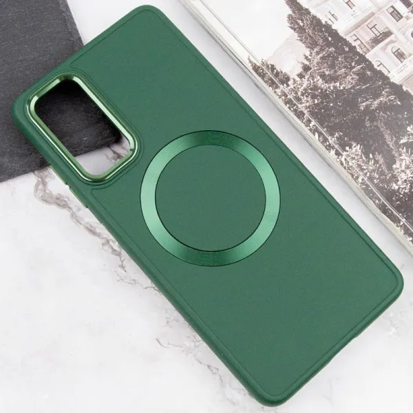 TPU чохол Bonbon Metal Style with Magnetic Fit для Samsung Galaxy A15 4G/5G / M15 5G — Зелений — фото 1