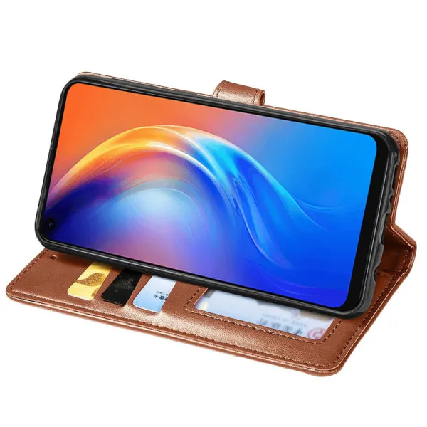 Шкіряний чохол-книжка GETMAN Gallant (PU) для Samsung Galaxy A15 4G/5G / M15 5G — Коричневий — фото 2 Шкіряний чохол-книжка GETMAN Gallant (PU) для Samsung Galaxy A15 4G/5G / M15 5G — Коричневий — фото 2