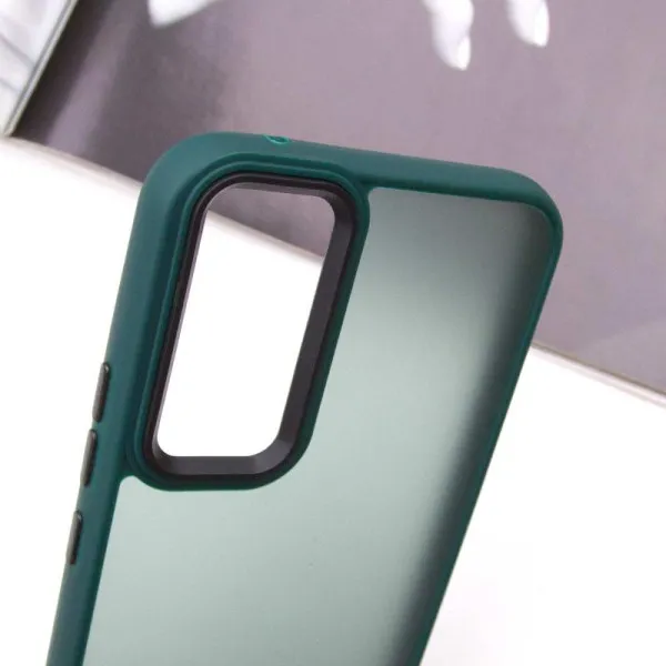 Чехол TPU+PC Lyon Frosted для Samsung Galaxy A15 4G/5G / M15 5G — Зеленый — фото 4