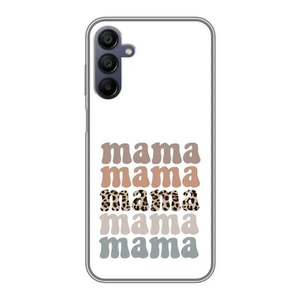 Чехол с принтом «Текстовый коллаж мама» для Samsung Galaxy A15 (A155)