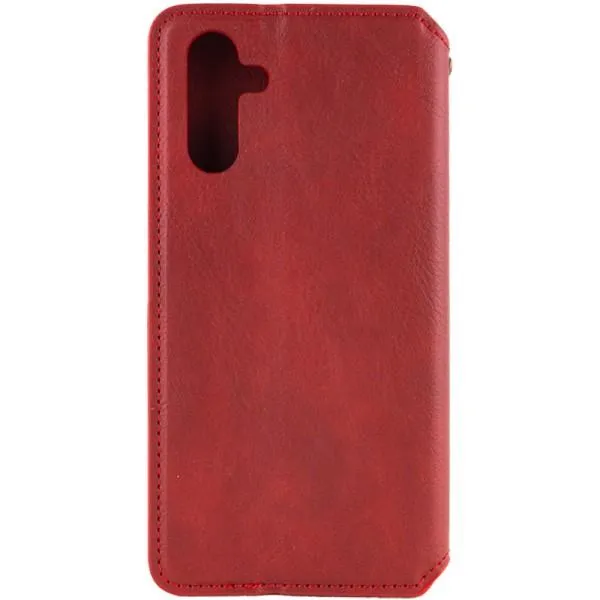 Кожаный чехол-книжка GETMAN Cubic (PU) для Samsung Galaxy A16 4G/5G — Красный — фото 2