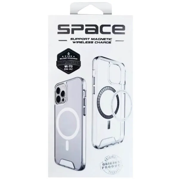 Чехол TPU Space Case with Magnetic Fit для Samsung Galaxy A18 / A17 / A26 / A16 — Прозрачный — фото 3