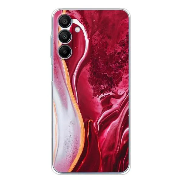 Чехол с принтом «Мрамор красный» для Samsung Galaxy A16 5G