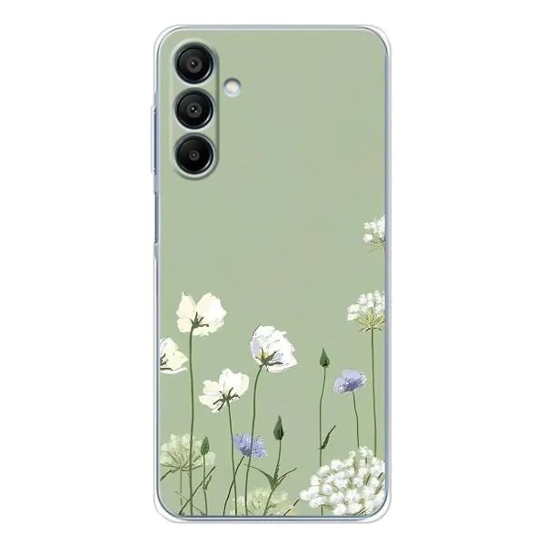 Чехол с принтом «Цветы на зеленом» для Samsung Galaxy A16 5G