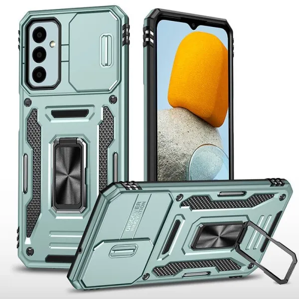 Ударостійкий чохол Camshield Army Ring для Samsung Galaxy A18 / A17 / A16 — Зелений