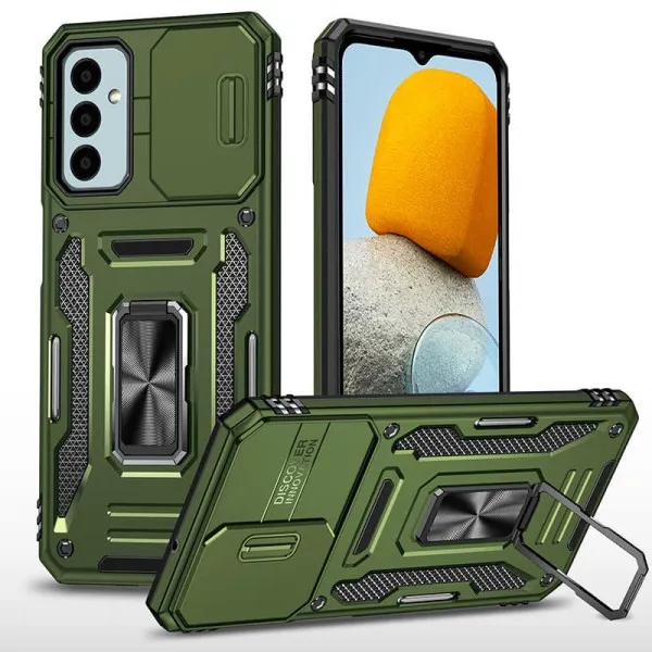 Ударопрочный чехол Camshield Army Ring для Samsung Galaxy A18 / A17 / A16 — Оливковый