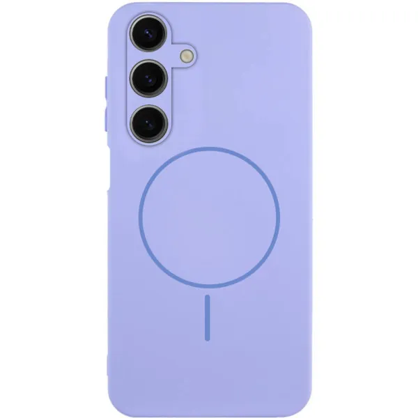 Чохол Silicone Cover Lakshmi Full Camera (AA) with Magnetic Fit для Samsung Galaxy A17 4G/5G — Бузковий — фото 1
