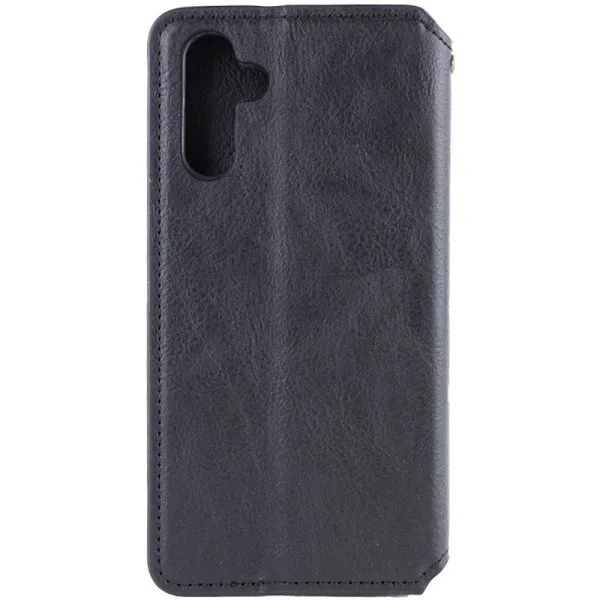 Кожаный чехол-книжка GETMAN Cubic (PU) для Samsung Galaxy A18 / A17 — Черный — фото 4 Кожаный чехол-книжка GETMAN Cubic (PU) для Samsung Galaxy A18 / A17 — Черный — фото 4