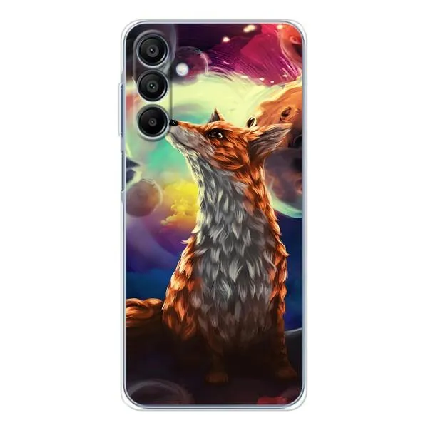 Чехол с принтом «Лисица в космосе» для Samsung Galaxy A17