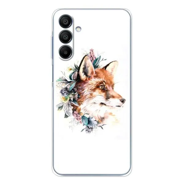 Чехол с принтом «Лисичка в цветочках» для Samsung Galaxy A17