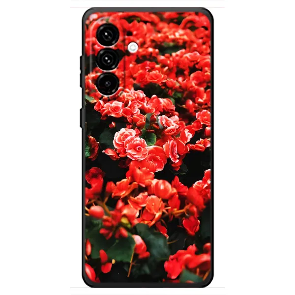 Чехол с принтом «Цветы красные» для Samsung Galaxy A18 4G Чехол с принтом «Цветы красные» для Samsung Galaxy A18 4G