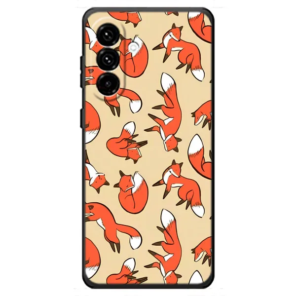 Чехол с принтом «Лисички» для Samsung Galaxy A18 4G Чехол с принтом «Лисички» для Samsung Galaxy A18 4G