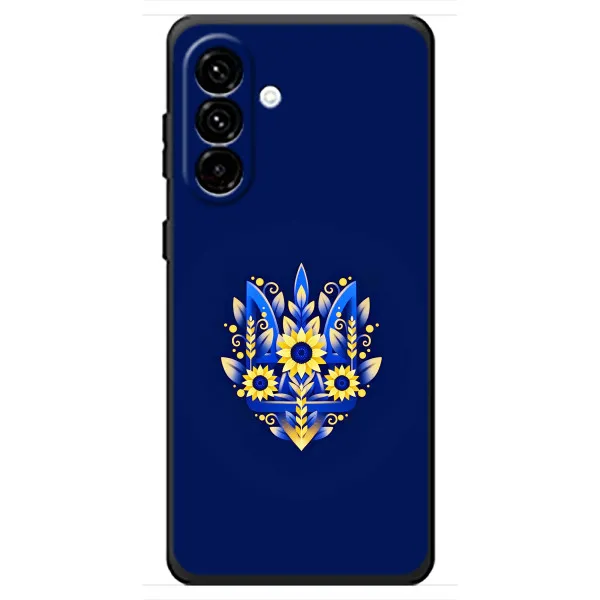 Чехол с принтом «Цветочный Герб» для Samsung Galaxy A18 4G