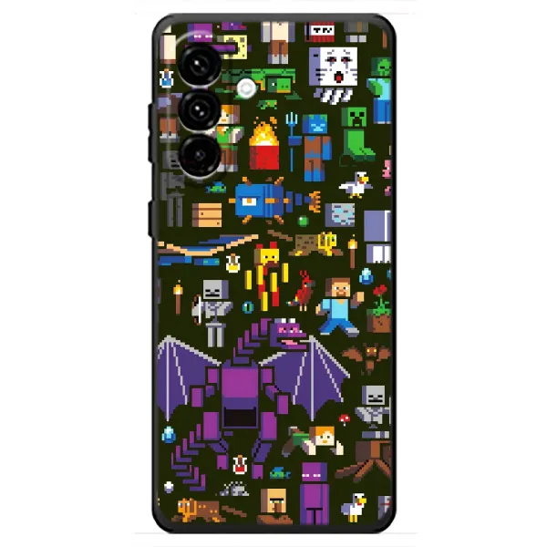 Чехол с принтом «Коллаж Майнкрафт» для Samsung Galaxy A18 4G Чехол с принтом «Коллаж Майнкрафт» для Samsung Galaxy A18 4G