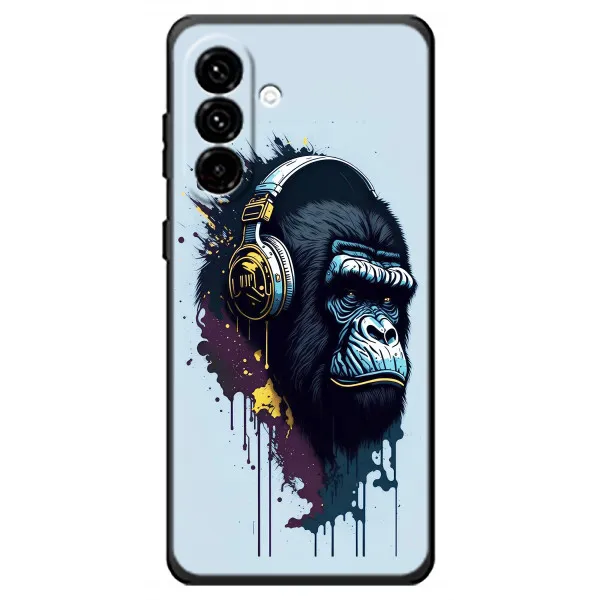 Чехол с принтом «Горилла в наушниках» для Samsung Galaxy A18 4G Чехол с принтом «Горилла в наушниках» для Samsung Galaxy A18 4G
