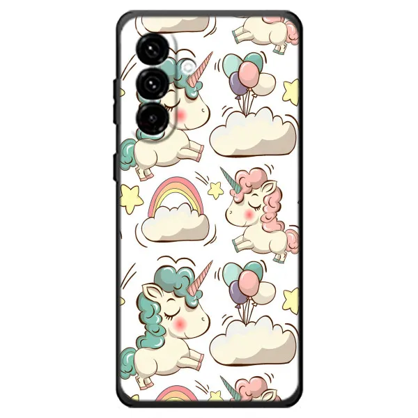 Чехол с принтом «Единорожки» для Samsung Galaxy A18 4G Чехол с принтом «Единорожки» для Samsung Galaxy A18 4G