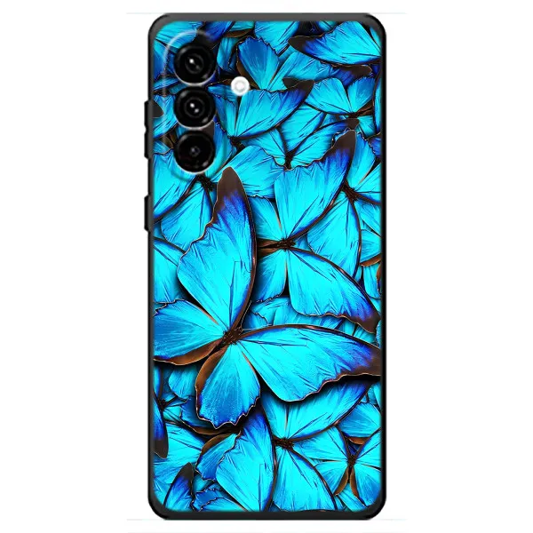 Чехол с принтом «Синие бабочки» для Samsung Galaxy A18 4G Чехол с принтом «Синие бабочки» для Samsung Galaxy A18 4G