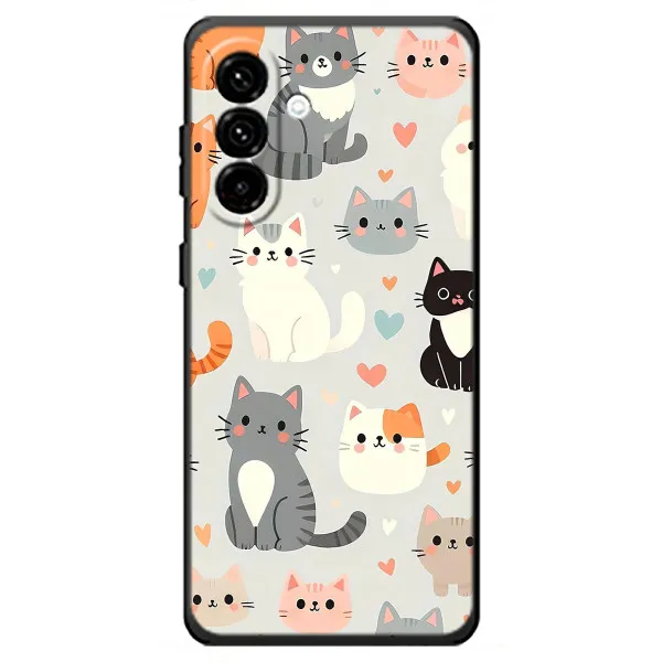 Чехол с принтом «Коллаж котов» для Samsung Galaxy A18 4G Чехол с принтом «Коллаж котов» для Samsung Galaxy A18 4G