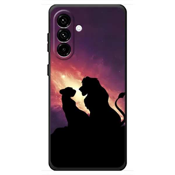Чехол с принтом «Силуэт Симба и Налу» для Samsung Galaxy A18 4G