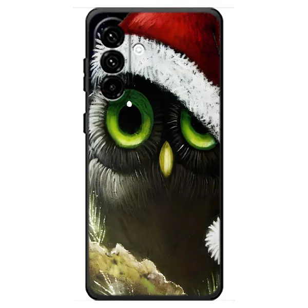 Чехол с принтом «Новогодняя Сова» для Samsung Galaxy A18 4G Чехол с принтом «Новогодняя Сова» для Samsung Galaxy A18 4G