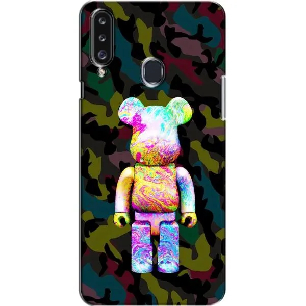 Чехол с принтом «Яркий Bearbrick» для Samsung Galaxy A20s (A207)