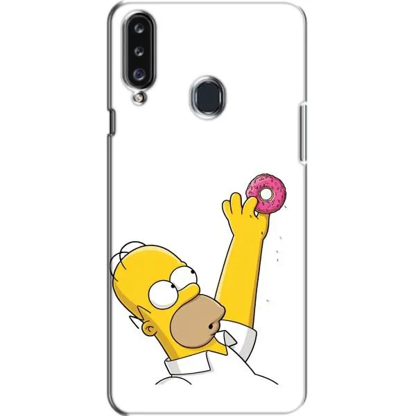 Чехол с принтом «Гомер с пончиком» для Samsung Galaxy A20s (A207)