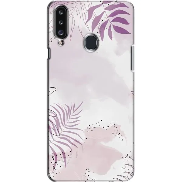 Чехол с принтом «Фиолетовые листья» для Samsung Galaxy A20s (A207)