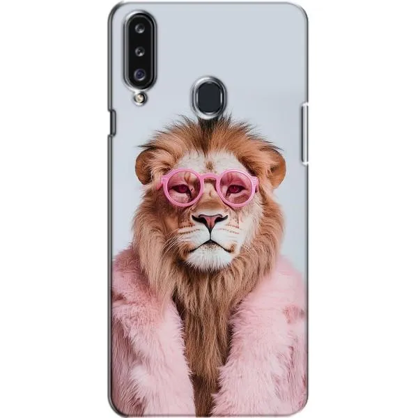 Чехол с принтом «Лев в очках» для Samsung Galaxy A20s (A207)