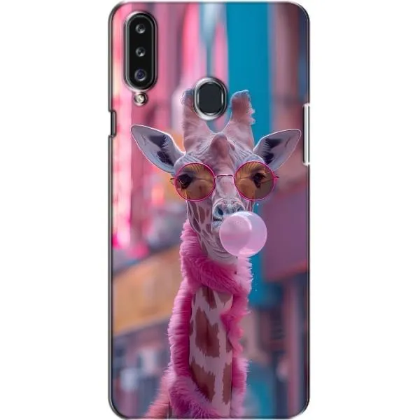 Чехол с принтом «Стильный жирав» для Samsung Galaxy A20s (A207)