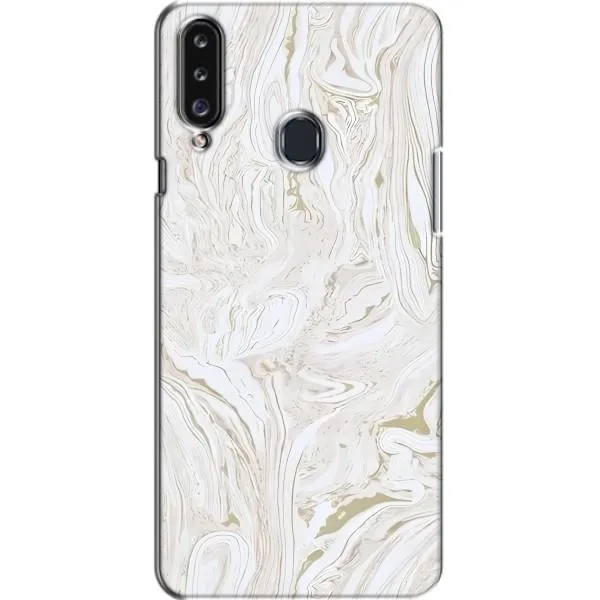 Чехол с принтом «Белый мрамор» для Samsung Galaxy A20s (A207)