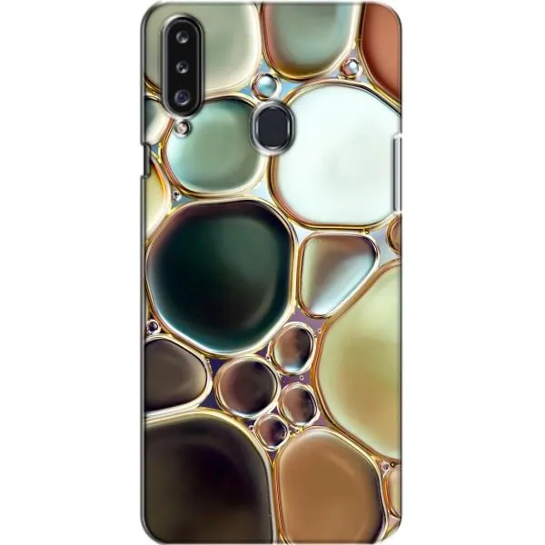 Чехол с принтом «Радужный Мрамор» для Samsung Galaxy A20s (A207)