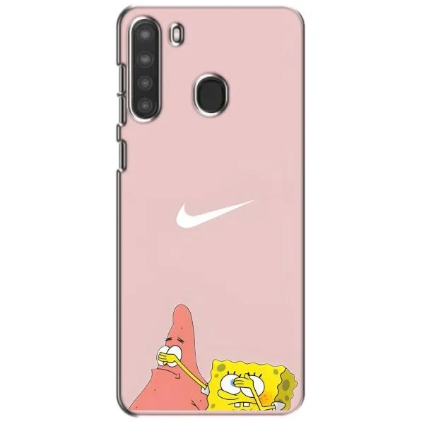 Чохол з принтом «Патрік і Губка» для Samsung Galaxy A21 (A215)
