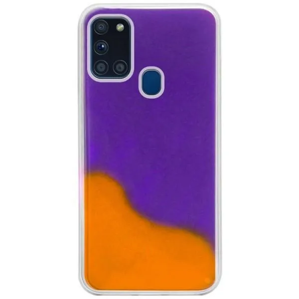 Чохол Neon Sand glow-in-the-dark для Samsung Galaxy A21s — Помаранчевий — фото 1 Чохол Neon Sand glow-in-the-dark для Samsung Galaxy A21s — Помаранчевий — фото 1